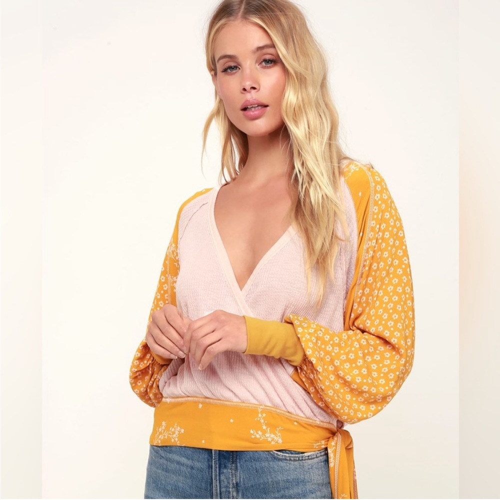 Free People Auxton Wrap Top